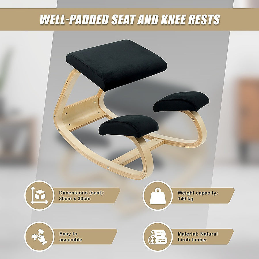Kneeling Office Chair Ergonomic Rocking Posture Improving Stool, image 8
