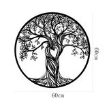 Tree Life Wall Decoration Metal Tree Wall Sculpture - Top-Down View