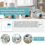All Sizes Premium Quality Barcode POS, Label, Sticker, Price tag, Direct Thermal