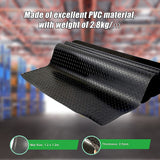 Garage Floor Mat Diamond Plate PVC Vinyl Flooring Rolls Non-Slip 2.5mm Thick - Close-Up Angle