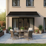 4.0m x 3.0m Retractable Folding Arm Awning Heavy Duty Full Cassette Motorised - Side View