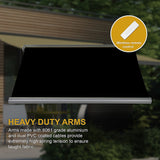 4.0m x 3.0m Retractable Folding Arm Awning Heavy Duty Full Cassette Motorised - Close-Up Angle