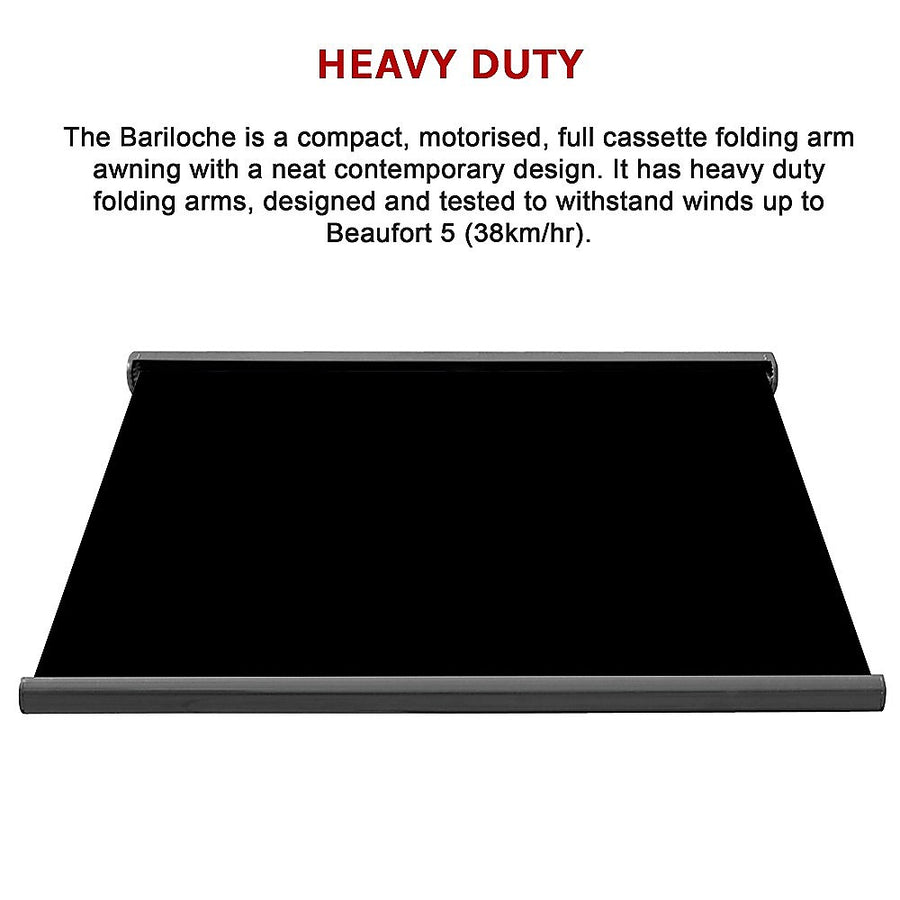 5.0m x 3.0m Retractable Folding Arm Awning Heavy Duty Full Cassette Motorised, image 6