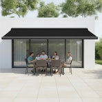 5.5m x 3.0m Retractable Folding Arm Awning Heavy Duty Full Cassette Motorised, image 5