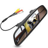 120 Degrees Camera Mirror Car Rear View Reverse Night Vision Parking System Kit - Top-Down View