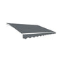 Outdoor Folding Arm Awning Retractable Sunshade Canopy Grey 4.0m x 2.5m