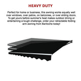Outdoor Folding Arm Awning Retractable Sunshade Canopy Black 4.0m x 2.5m - Extra Image
