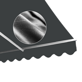 Motorised Outdoor Folding Arm Awning Retractable Sunshade Canopy Grey 4.0m x 2.5m - Top-Down View