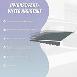 Motorised Outdoor Folding Arm Awning Retractable Sunshade Canopy Grey 4.0m x 3.0m - Extra Image