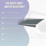 Motorised Outdoor Folding Arm Awning Retractable Sunshade Canopy Grey 5.0m x 2.5m - Extra Image