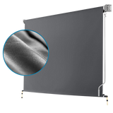 Retractable Straight Drop Roll Down Awning Garden Patio Screen 2.1X2.5M - 45-Degree Angle