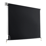 Retractable Straight Drop Roll Down Awning Garden Patio Screen 2.1X2.5M