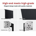 Retractable Straight Drop Roll Down Awning Garden Patio Screen 2.1X2.5M, image 4