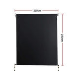 Retractable Straight Drop Roll Down Awning Garden Patio Screen 2.1X2.5M - Close-Up Angle