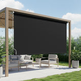 Retractable Straight Drop Roll Down Awning Garden Patio Screen 3.0X2.5M - Front View