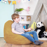 Jumbo Cord Beanbag Chair Cover Unfilled Large Bean Bag - Mustard - Front View