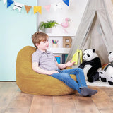 Jumbo Cord Beanbag Chair Cover Unfilled Large Bean Bag - Mustard - Close-Up Angle