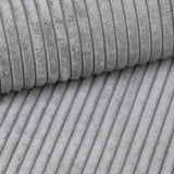 Jumbo Cord Beanbag Chair Cover Unfilled Large Bean Bag - Grey - Close-Up Angle
