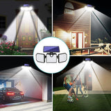 230 LED Solar Lights Outdoor 260LM Waterproof Motion Sensor Security Wall Lamp - Front View