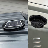 Solar Powered Roof Fan Ventilator Loft Vent for Boat RV Greenhouse Shed Caravan - 45-Degree Angle