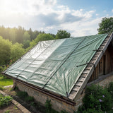 3x4M Army Heavy Duty Waterproof Canvas Tarp Tarpaulin Sun Blocked Dustproof - Rear View