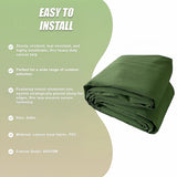 3x4M Army Heavy Duty Waterproof Canvas Tarp Tarpaulin Sun Blocked Dustproof - Extra Image