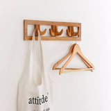 Coat Rack Wall Hanging Hook Simple Creative Row Bedroom Hanger - Front View