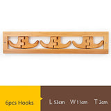 Coat Rack Wall Hanging Hook Simple Creative Row Bedroom Hanger - Rear View