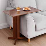Bamboo Side Table for Sofa Living Room Bedroom or Bedside Nightstand - Front View