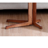 Bamboo Side Table for Sofa Living Room Bedroom or Bedside Nightstand - Rear View