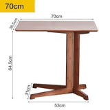 Bamboo Side Table for Sofa Living Room Bedroom or Bedside Nightstand - Close-Up Angle