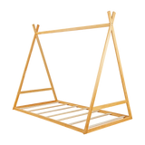 Kids Tent Montessori Toddler Floor Bed Wooden Bedframe