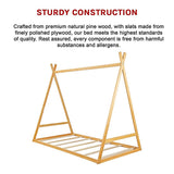 Kids Tent Montessori Toddler Floor Bed Wooden Bedframe - Extra Image