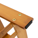Bamboo Shoe Rack Wooden Bench Storage Organiser Cabinet Holder Stool - Close-Up Angle