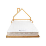 Pine Wood Floor Bed House Frame for Kids and Toddlers - Top-Down View
