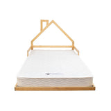 Pine Wood Floor Bed House Frame for Kids and Toddlers - Side View