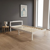 Natural Wooden Bed Frame Home Furniture - Front View