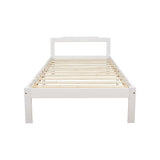 Natural Wooden Bed Frame Home Furniture - Side View