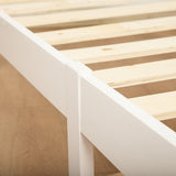 Natural Wooden Bed Frame Home Furniture - Rear View