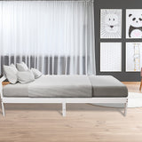 Natural Wooden Bed Frame Home Furniture - Front View