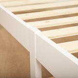 Natural Wooden Bed Frame Home Furniture - Rear View
