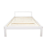 Natural Wooden Bed Frame Home Furniture - 45-Degree Angle