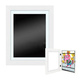 Kids Art Wood Frame Children Art Projects Display Hold 150 Pictures - Top-Down View