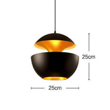 Modern Home Office Restaurant Pendant Lamp LED Chandelier Ceiling Hanging Light - 45-Degree Angle