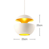 Modern Home Office Restaurant Pendant Lamp LED Chandelier Ceiling Hanging Light - 45-Degree Angle
