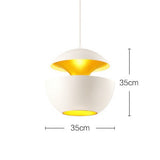 Modern Home Office Restaurant Pendant Lamp LED Chandelier Ceiling Hanging Light - 45-Degree Angle