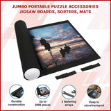 Jumbo Portable Puzzle Accessories Jigsaw Boards, Sorters, Mats - Side View