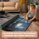 Jumbo Portable Puzzle Accessories Jigsaw Boards, Sorters, Mats - Low Angle