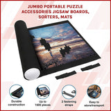 Jumbo Portable Puzzle Accessories Jigsaw Boards, Sorters, Mats - Side View