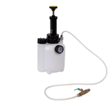 3L Transmission Oil Filling System Fluid Pump Manual Tool With 8pc ATF Adaptors - Close-Up Angle